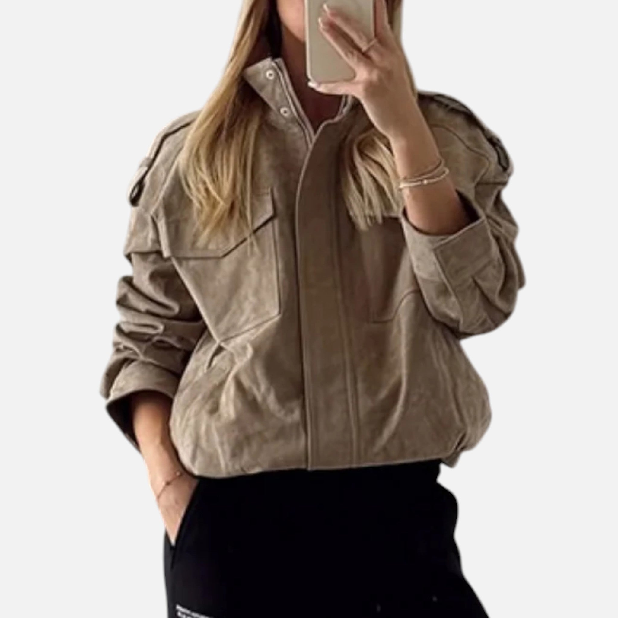 CIVI | Women’s Loose Suede Jacket – Refined Daily Style