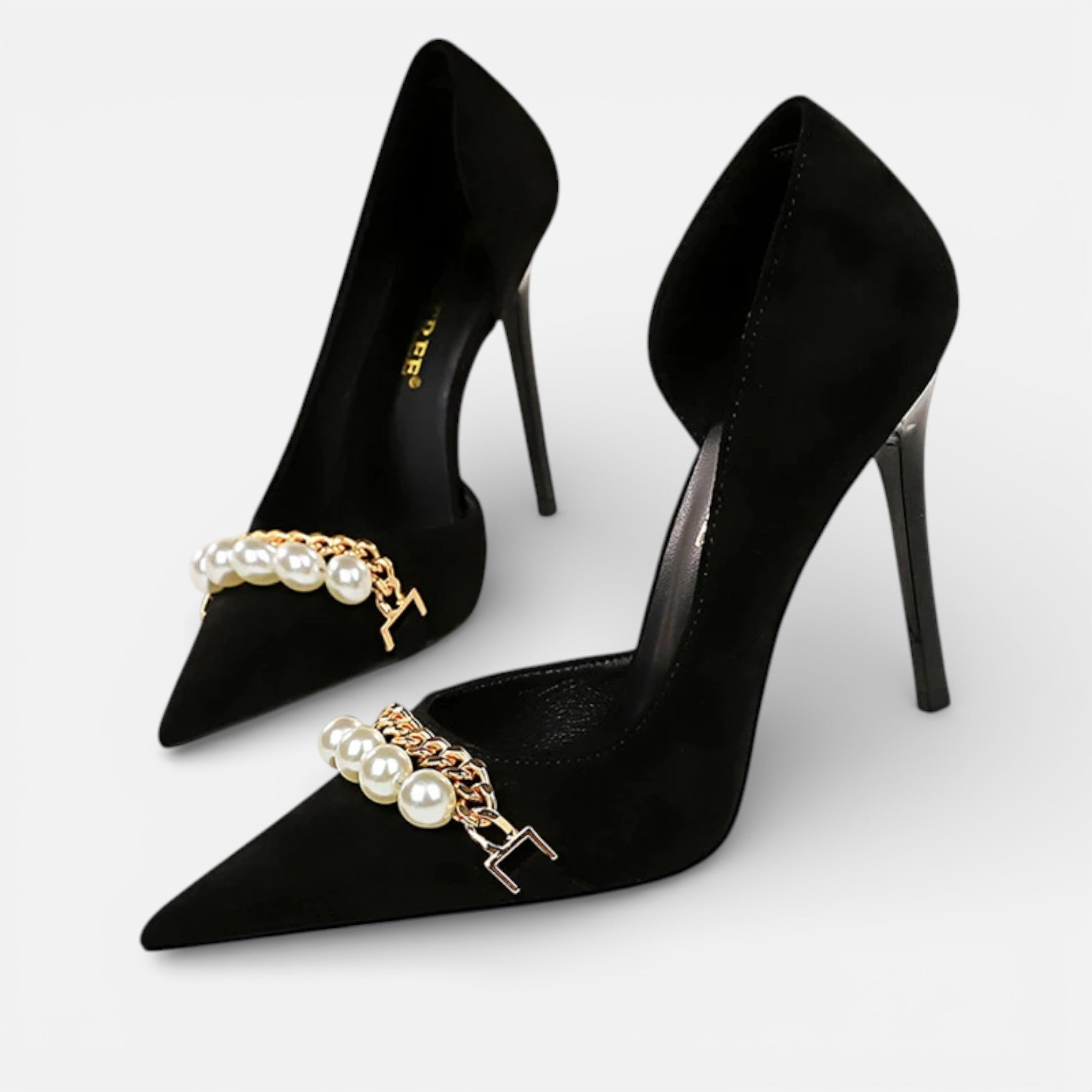 CIVI | Women’s Checked Grain Heels – Refined Banquet Style