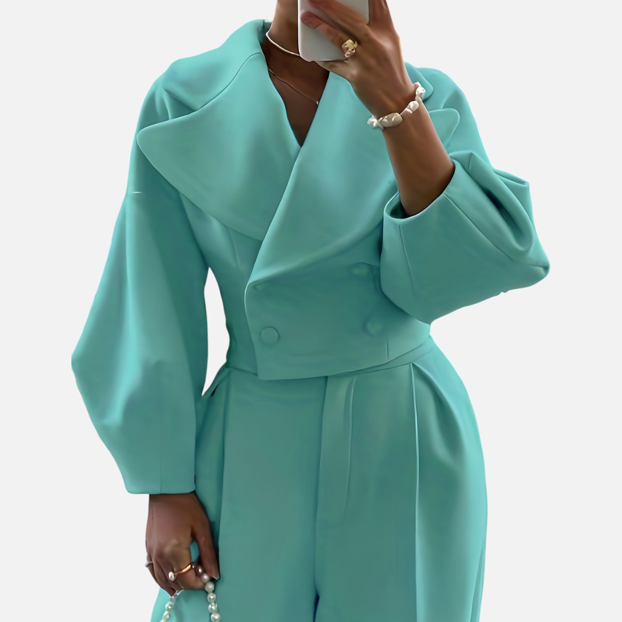 CIVI | Women’s Turn-Collar Set – Refined Winter Style